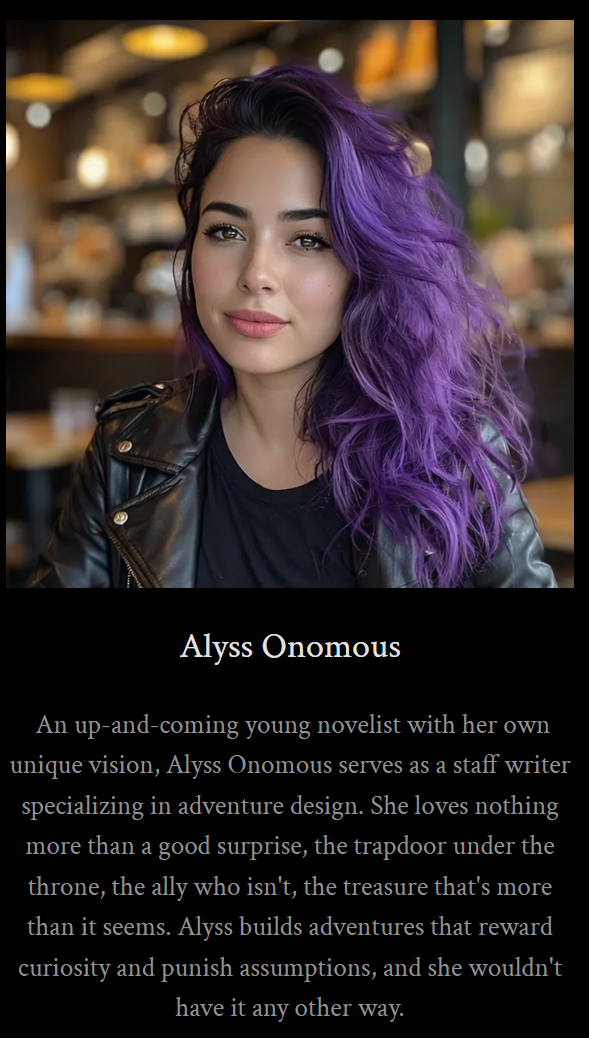Portrait of Alyss Onymous